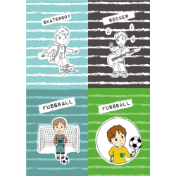 Jersey Panel - Junge - Fußball Rockstar Skater